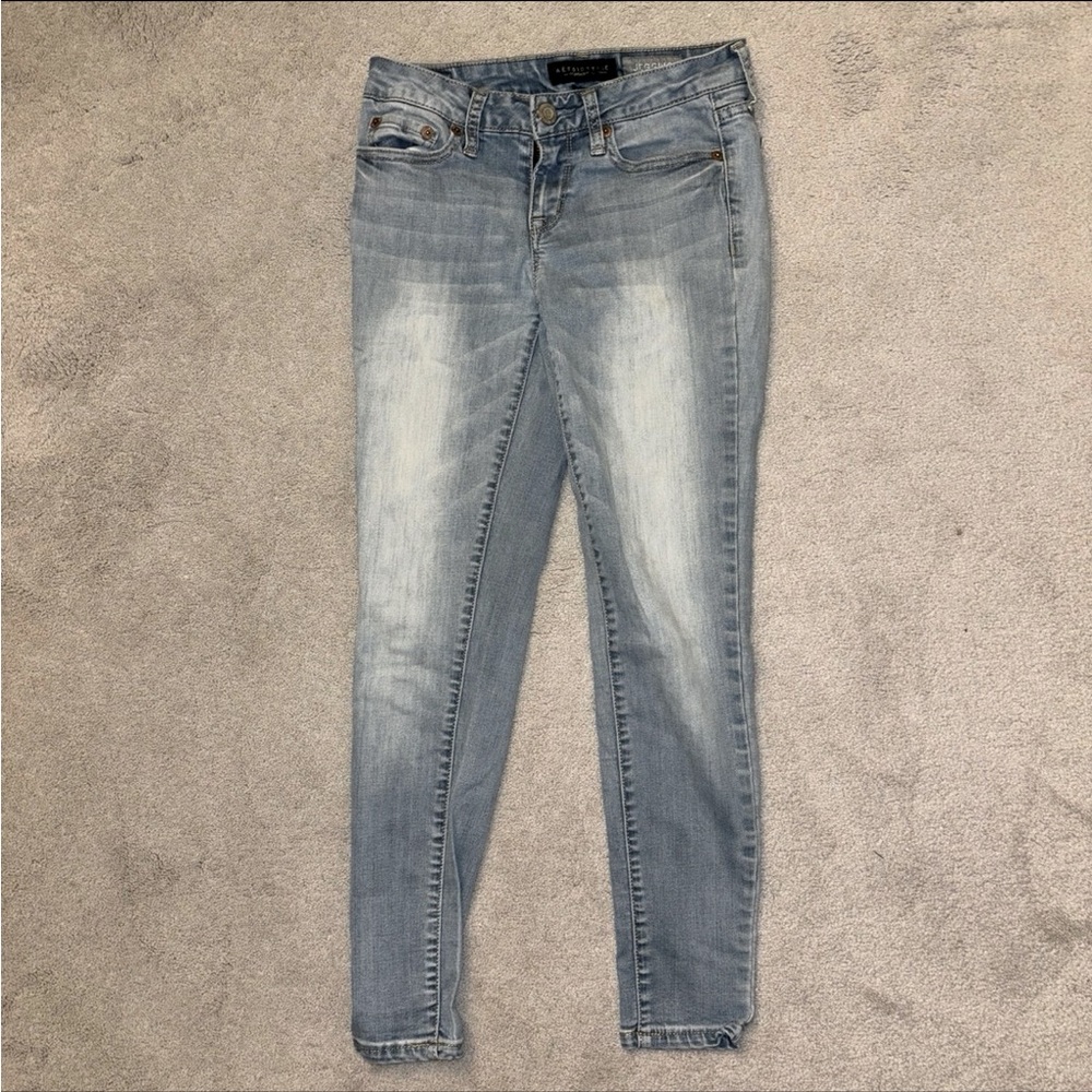 Aeropostale light wash jegging